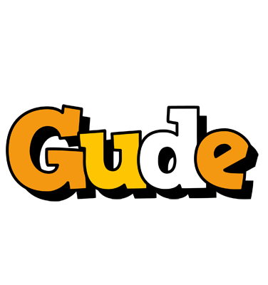 Gude cartoon logo