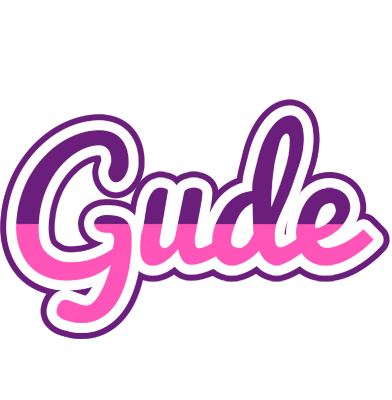 Gude cheerful logo