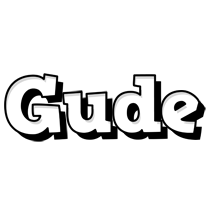 Gude snowing logo