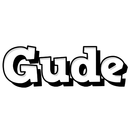 Gude snowing logo