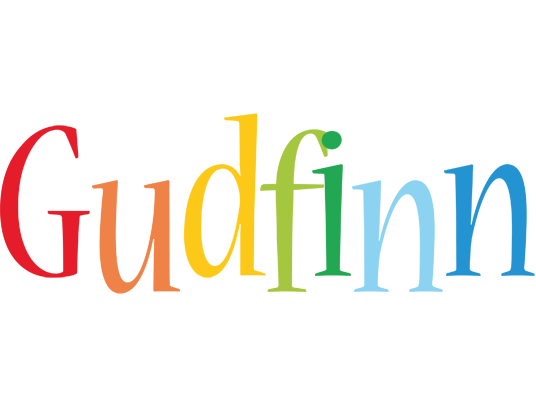 Gudfinn birthday logo
