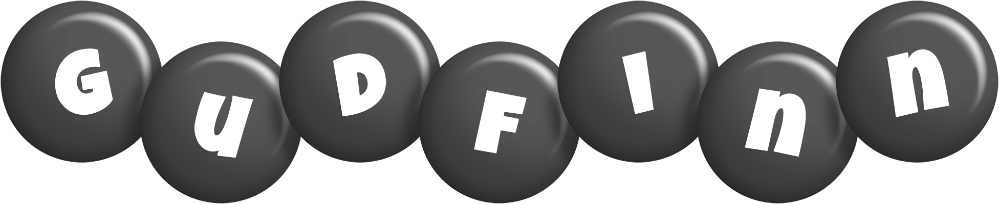 Gudfinn candy-black logo