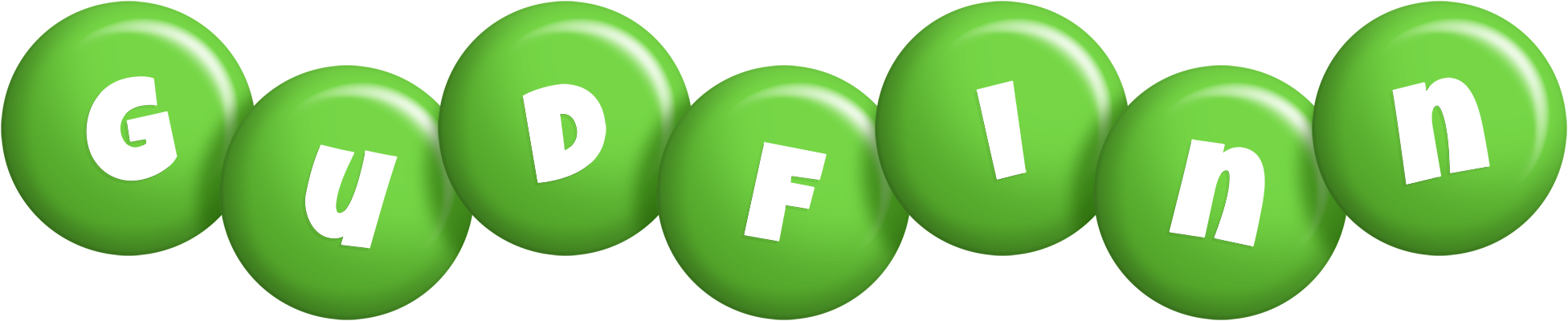 Gudfinn candy-green logo