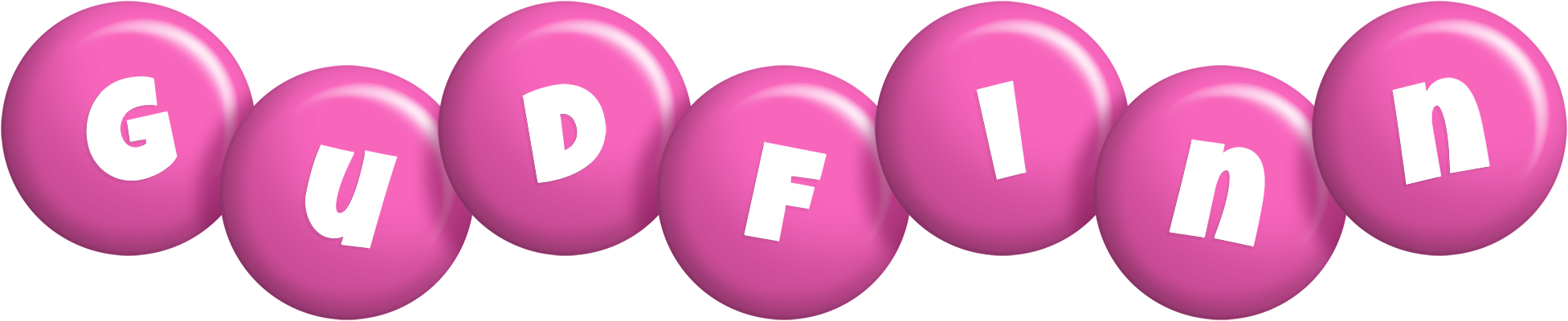 Gudfinn candy-pink logo