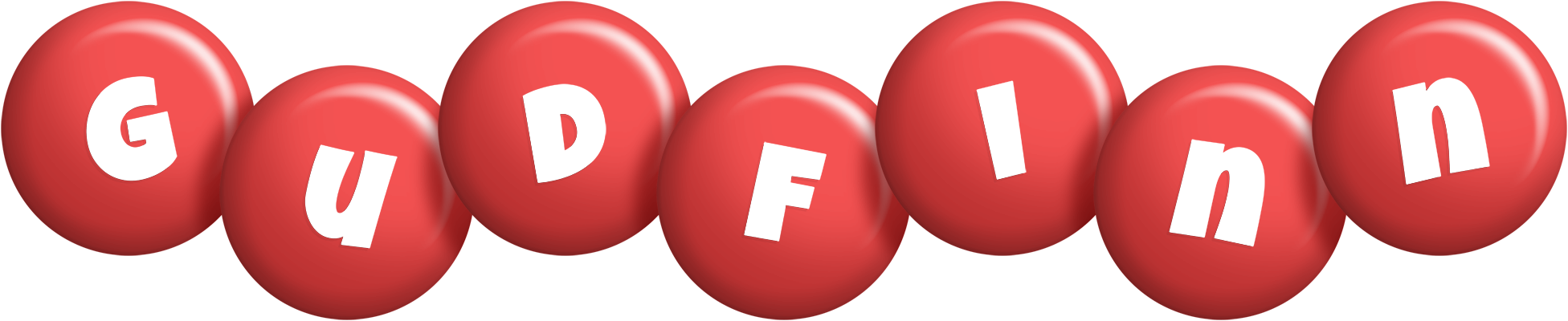 Gudfinn candy-red logo