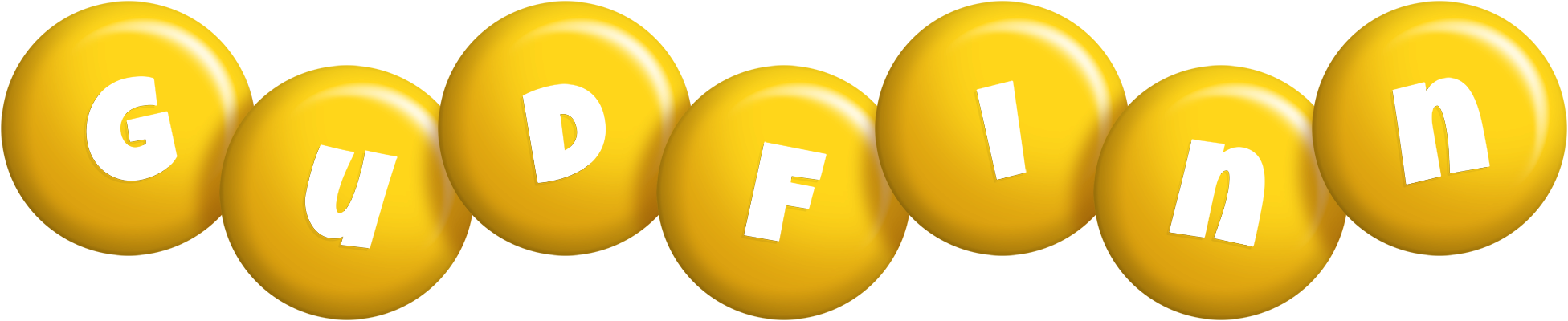 Gudfinn candy-yellow logo