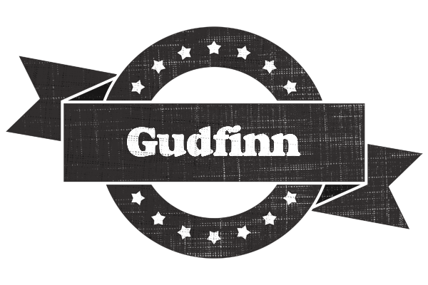 Gudfinn grunge logo