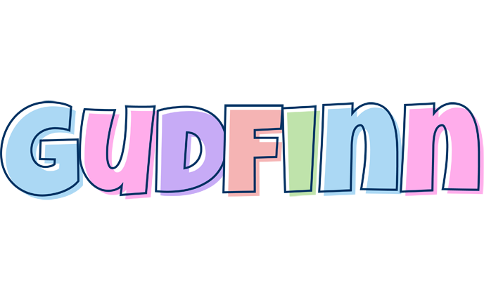 Gudfinn pastel logo
