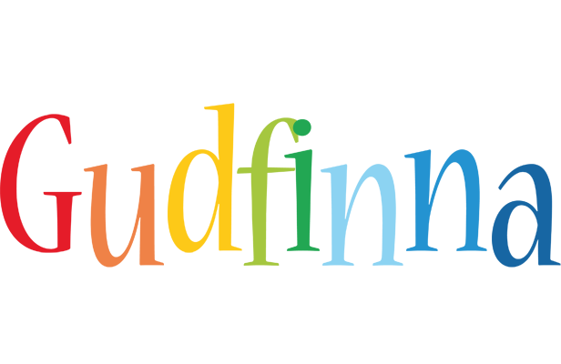 Gudfinna birthday logo