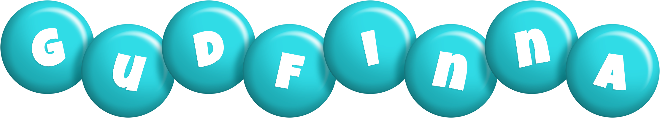 Gudfinna candy-azur logo