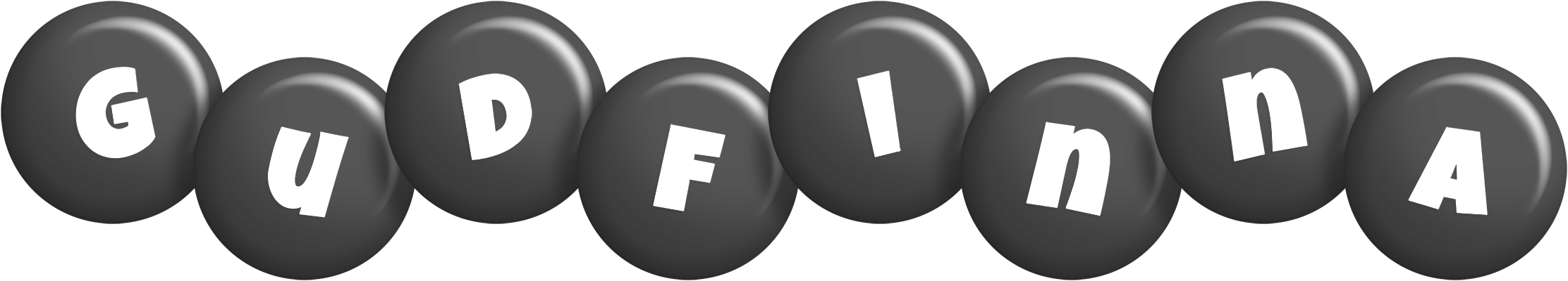 Gudfinna candy-black logo