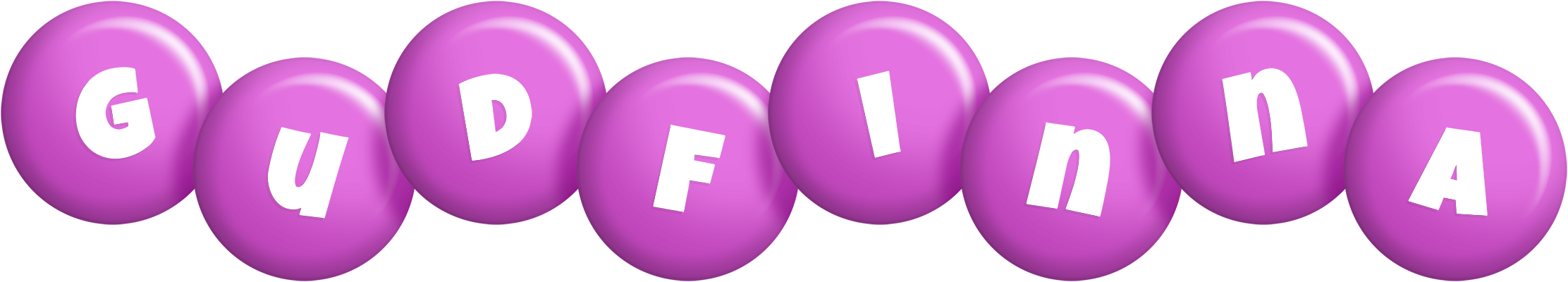 Gudfinna candy-purple logo