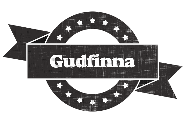 Gudfinna grunge logo