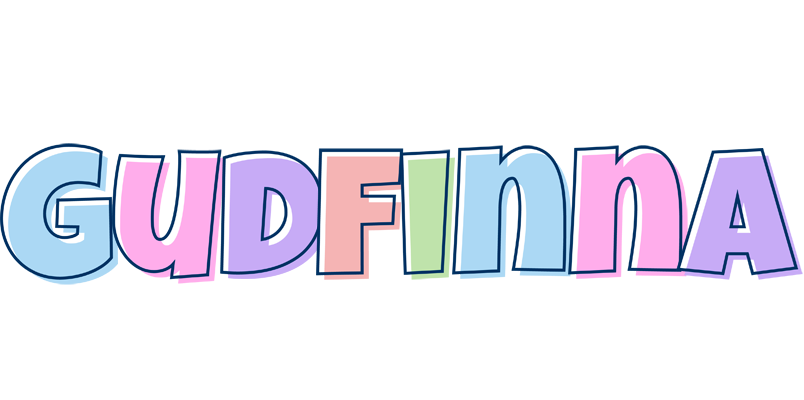 Gudfinna pastel logo