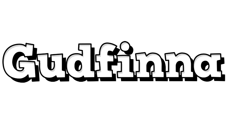 Gudfinna snowing logo