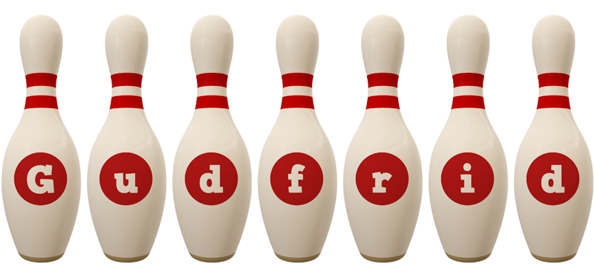 Gudfrid bowling-pin logo