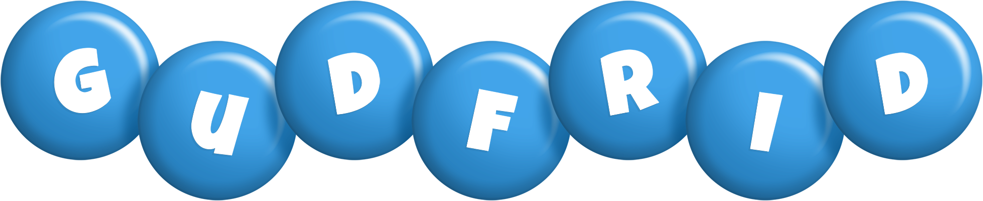 Gudfrid candy-blue logo
