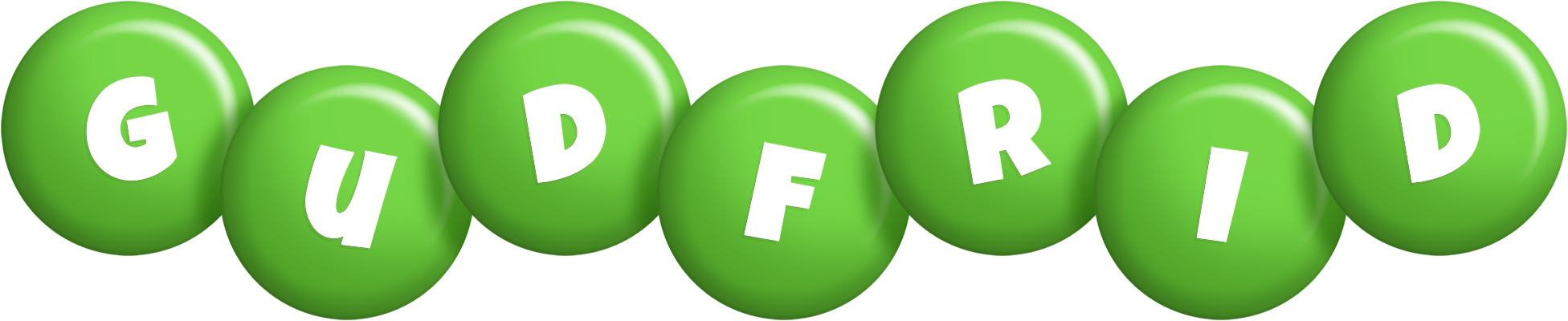 Gudfrid candy-green logo