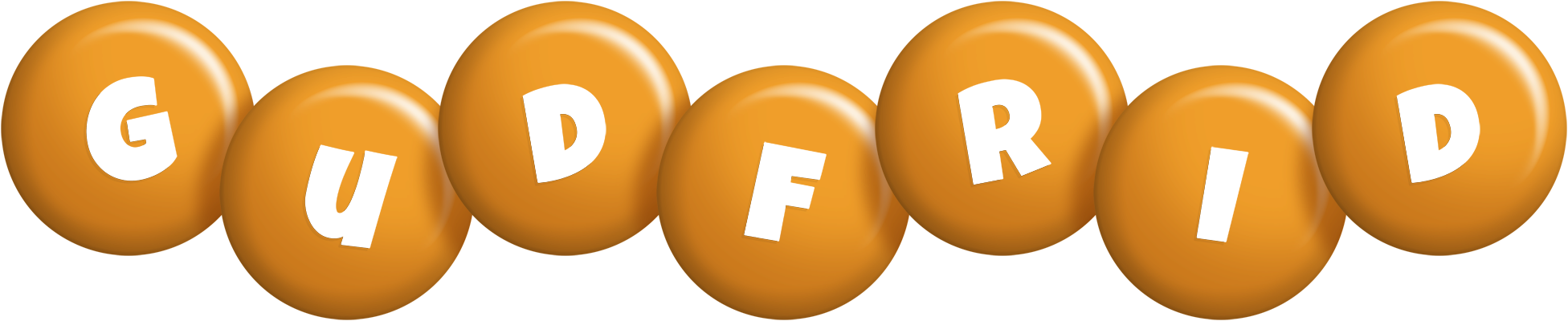 Gudfrid candy-orange logo