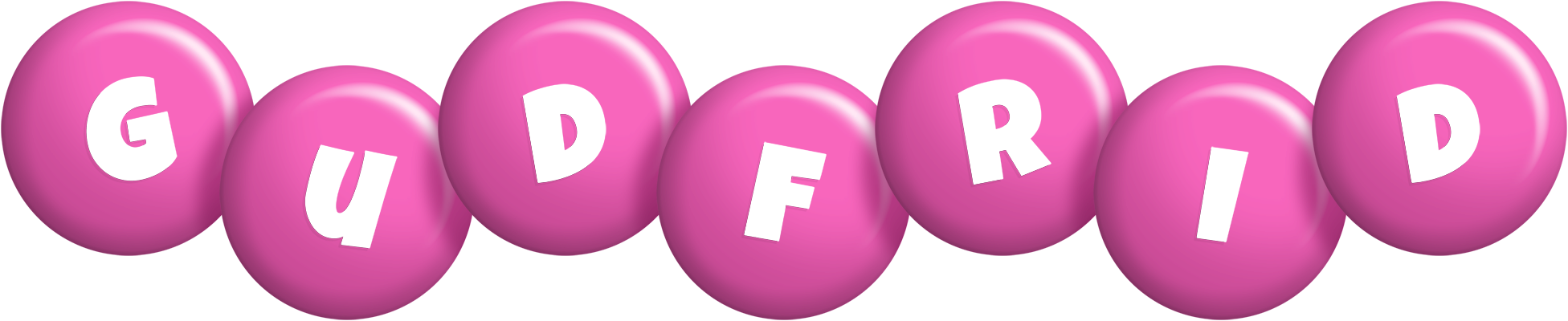 Gudfrid candy-pink logo