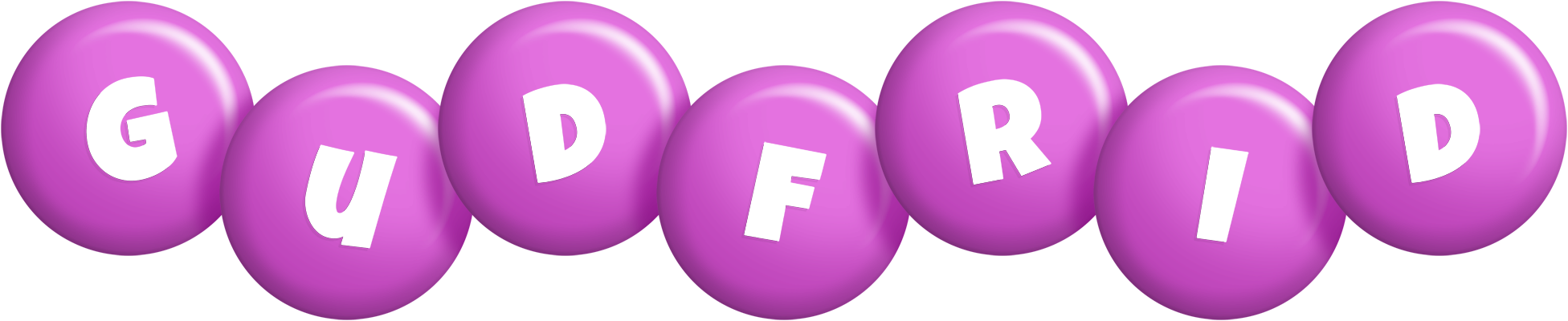 Gudfrid candy-purple logo