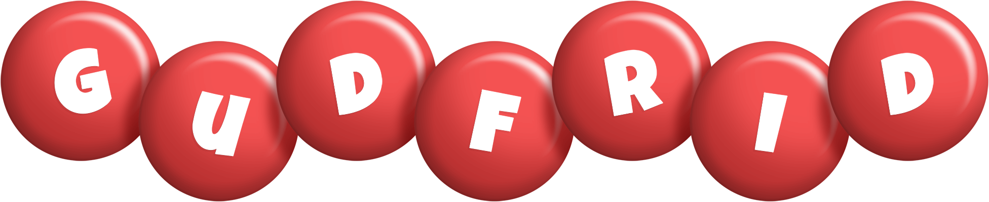Gudfrid candy-red logo