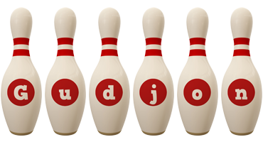 Gudjon bowling-pin logo