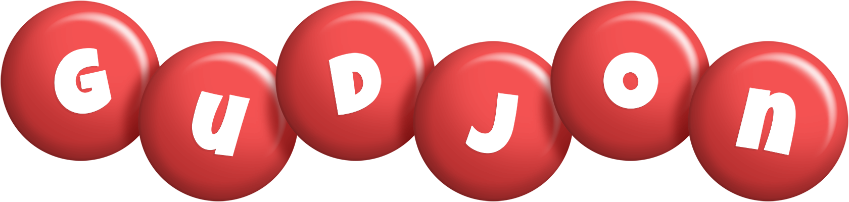 Gudjon candy-red logo