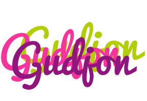 Gudjon flowers logo