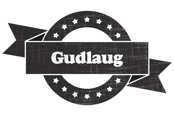 Gudlaug grunge logo