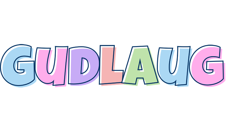 Gudlaug pastel logo