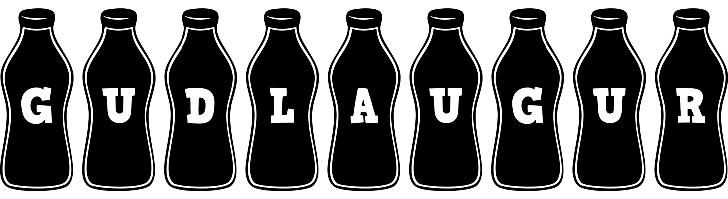 Gudlaugur bottle logo