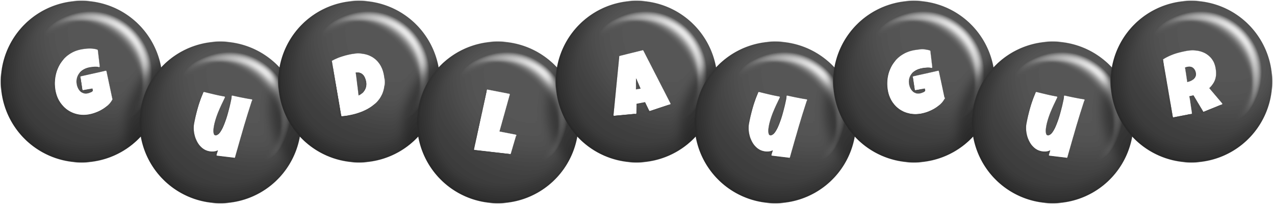 Gudlaugur candy-black logo
