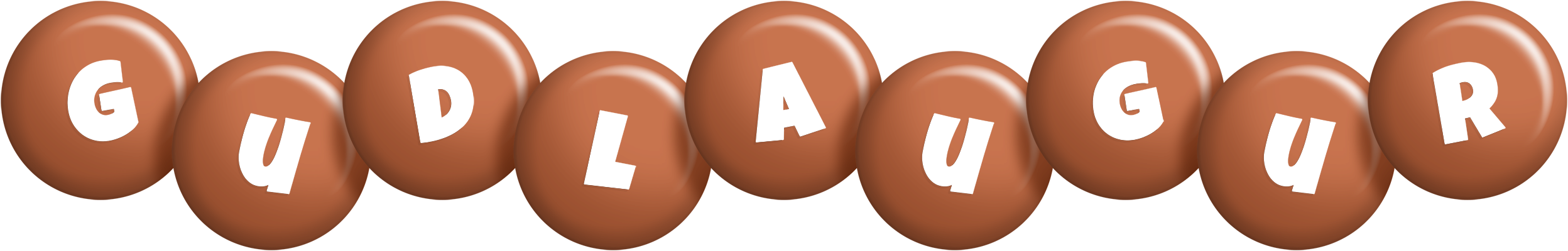 Gudlaugur candy-brown logo