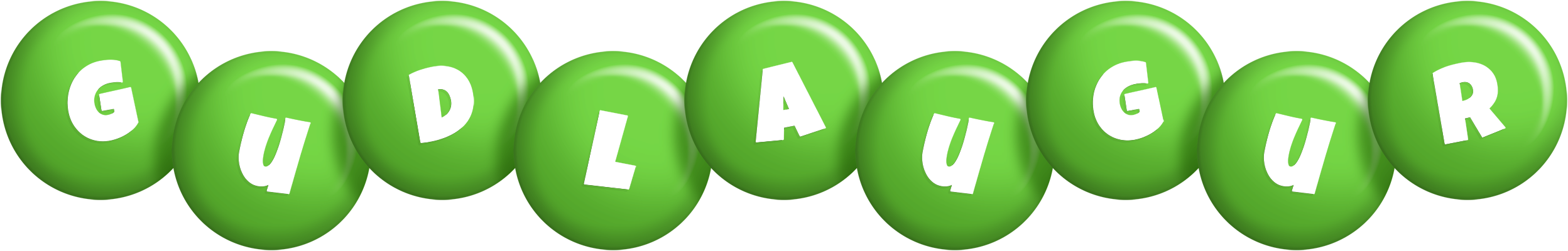 Gudlaugur candy-green logo