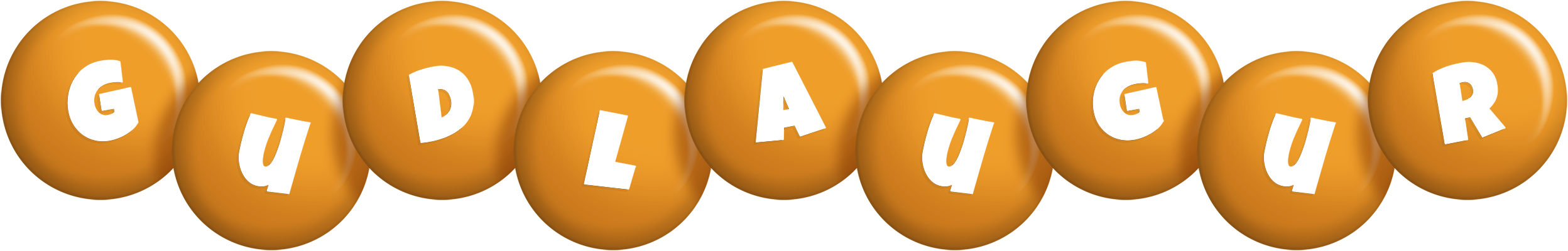 Gudlaugur candy-orange logo