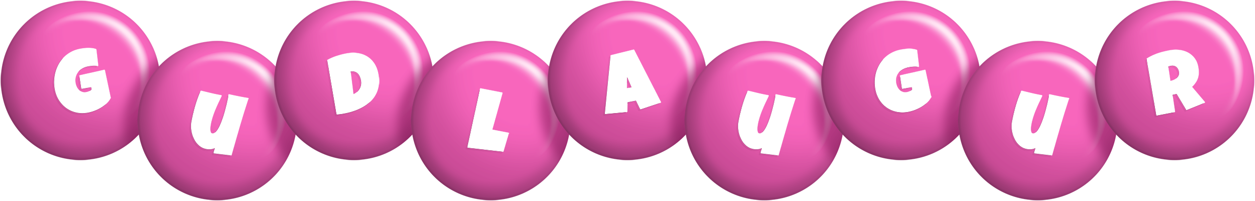 Gudlaugur candy-pink logo