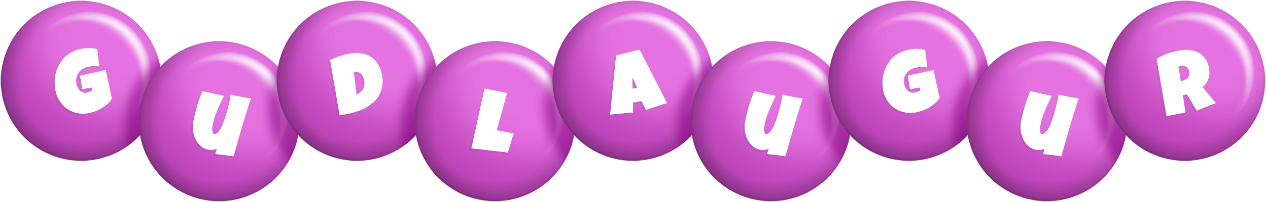 Gudlaugur candy-purple logo