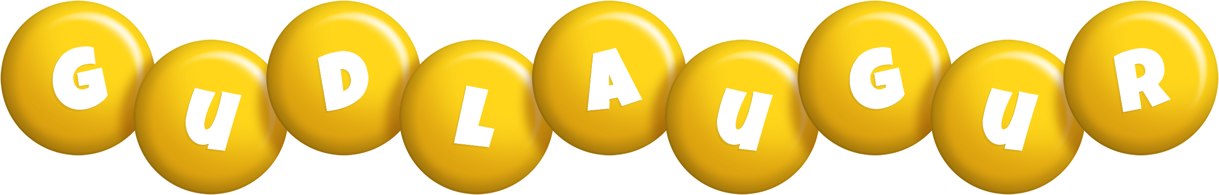 Gudlaugur candy-yellow logo