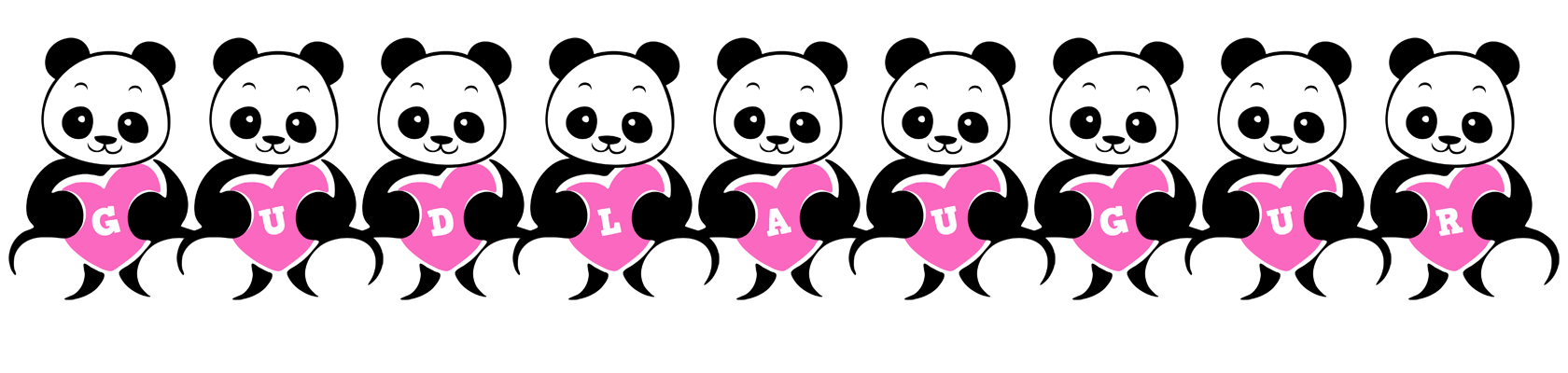 Gudlaugur love-panda logo