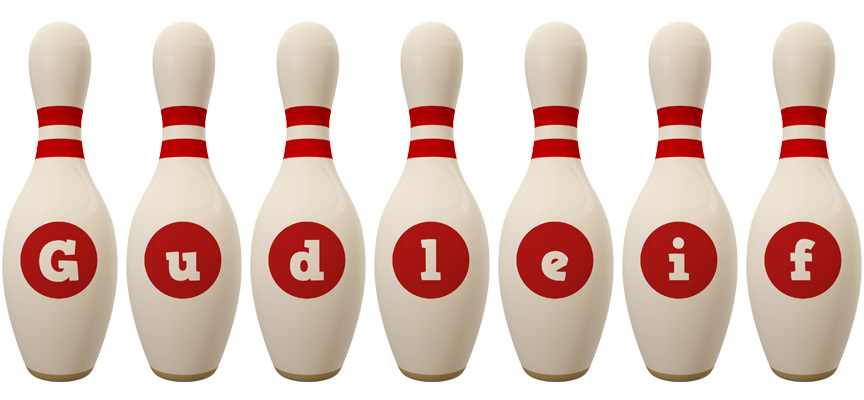 Gudleif bowling-pin logo