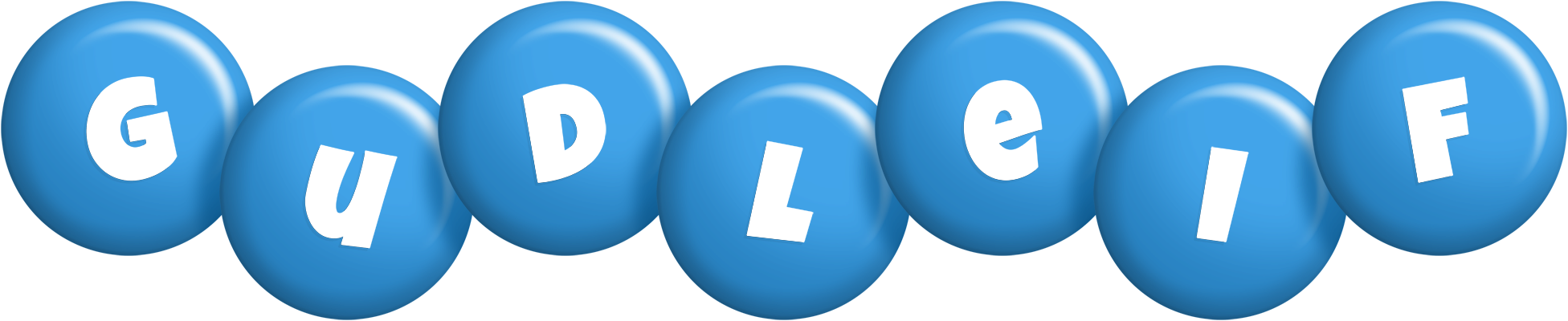 Gudleif candy-blue logo