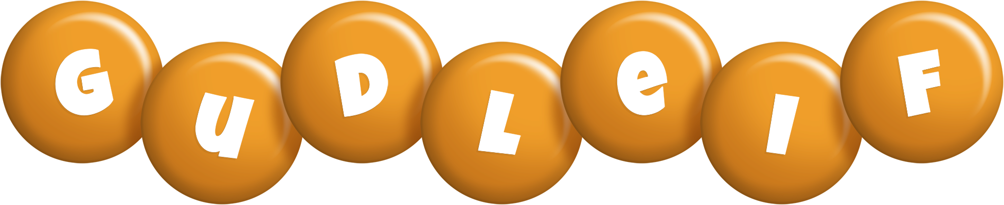 Gudleif candy-orange logo