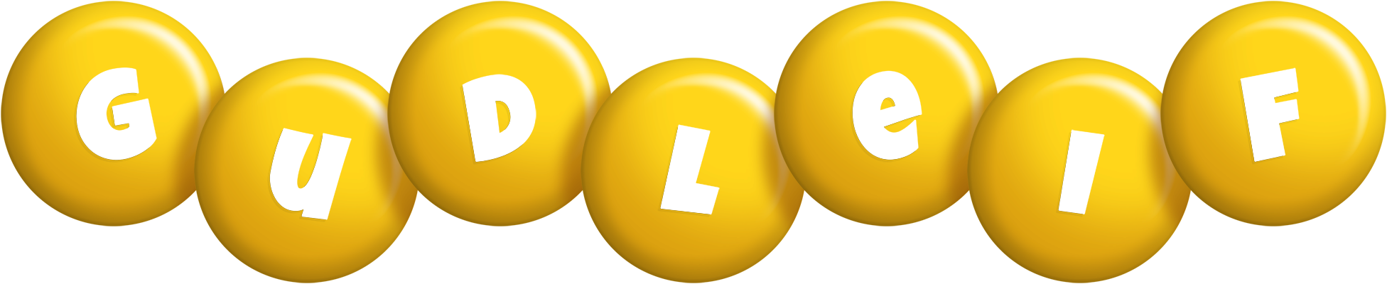 Gudleif candy-yellow logo