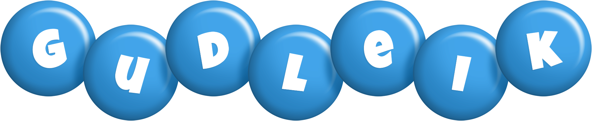 Gudleik candy-blue logo