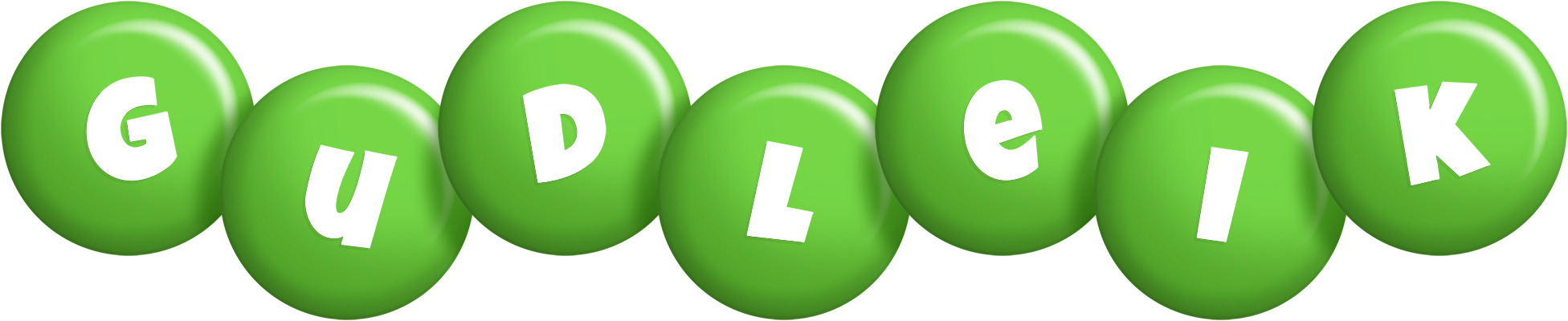Gudleik candy-green logo