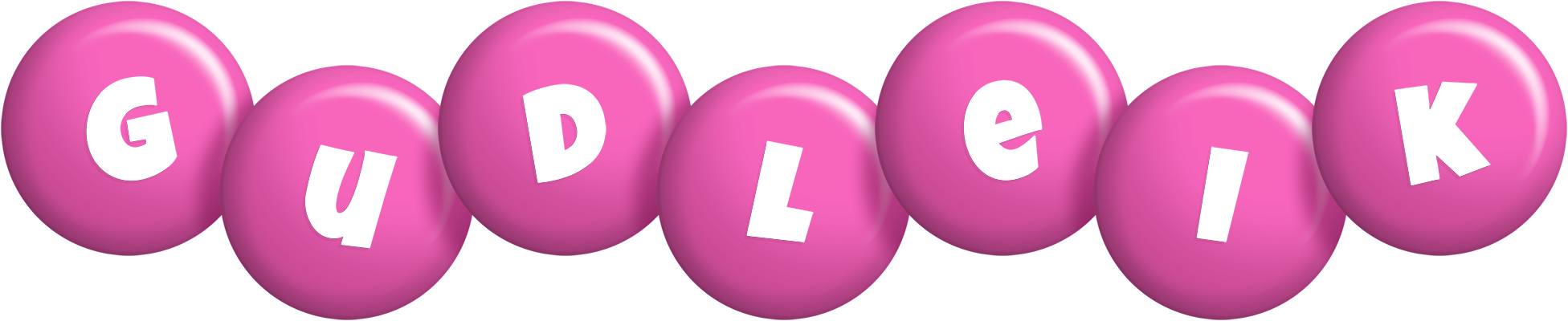 Gudleik candy-pink logo