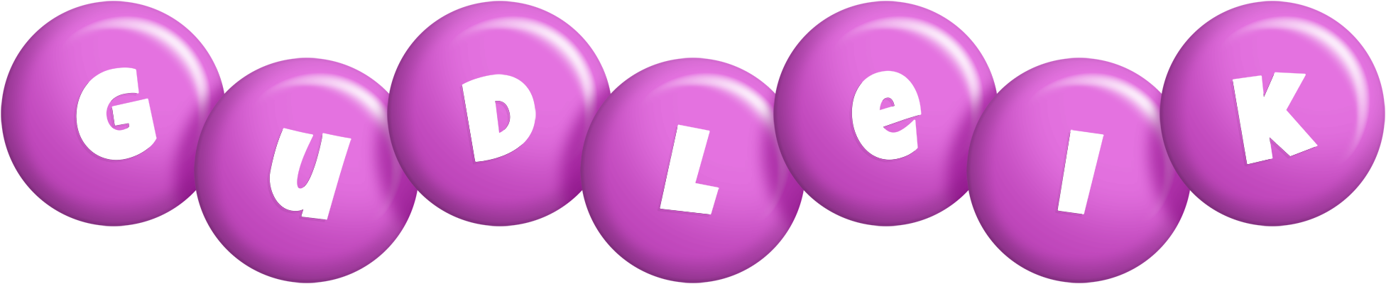Gudleik candy-purple logo