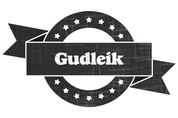 Gudleik grunge logo