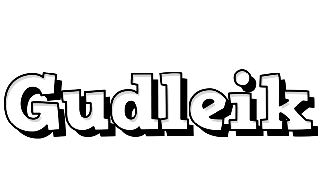 Gudleik snowing logo